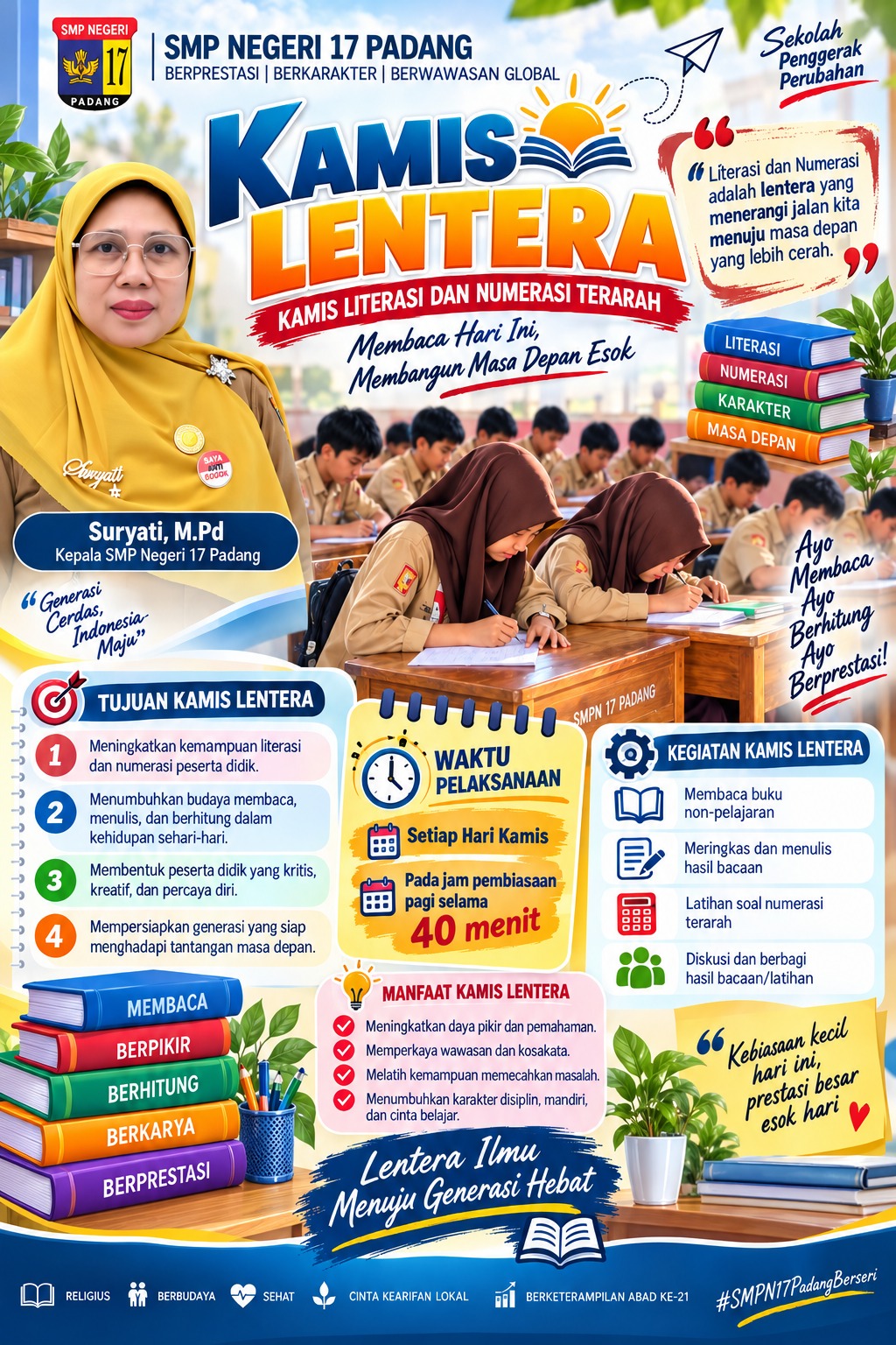 Poster Resmi Kamis Lentera - SMPN 17 Padang